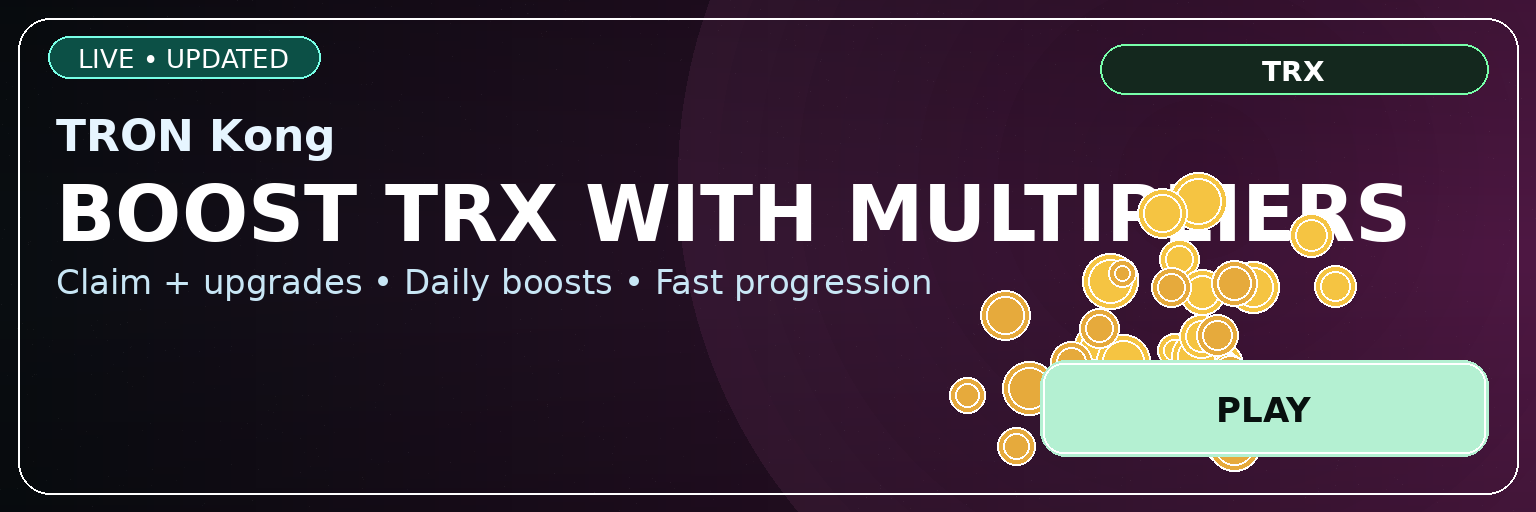 TRON Kong — multiply rewards